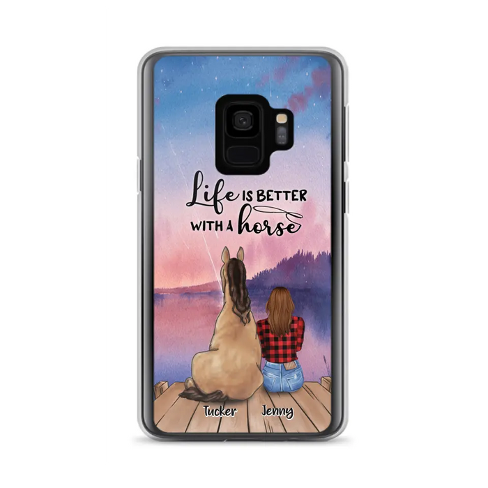 Personalized Horse/Dog Mom Phone Case - Upto 2 Horses and 3 Dogs - 9AGKN2