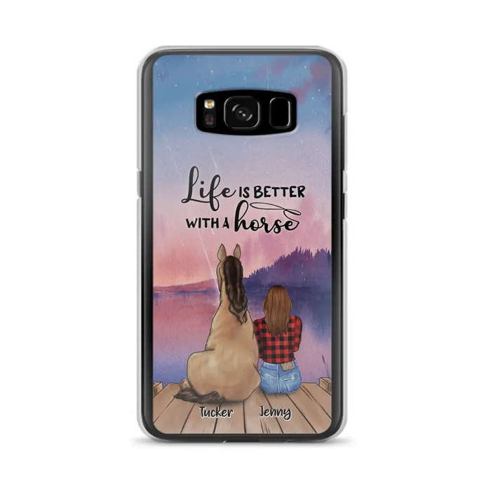 Personalized Horse/Dog Mom Phone Case - Upto 2 Horses and 3 Dogs - 9AGKN2