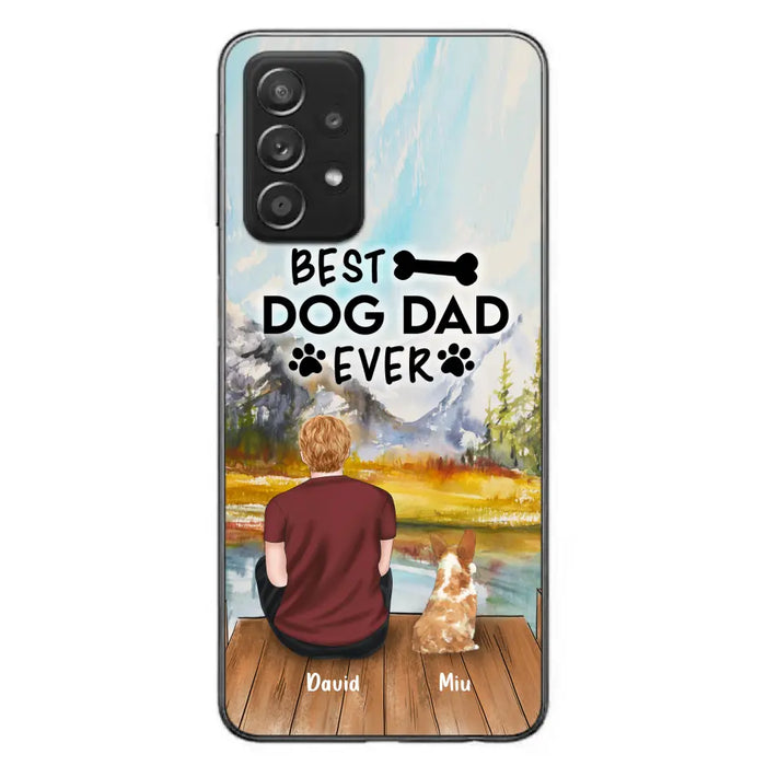 Personalized Dog Dad Phone Case - Up to 4 Dogs - Best Dog Dad Ever