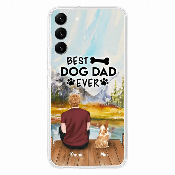 Personalized Dog Dad Phone Case - Up to 4 Dogs - Best Dog Dad Ever