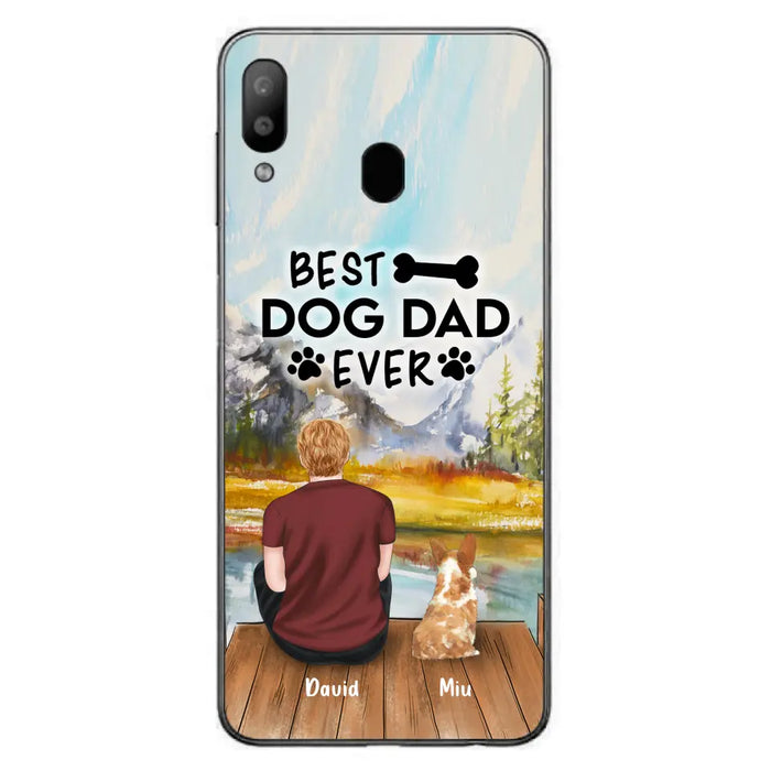 Personalized Dog Dad Phone Case - Up to 4 Dogs - Best Dog Dad Ever