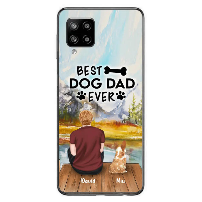 Personalized Dog Dad Phone Case - Up to 4 Dogs - Best Dog Dad Ever