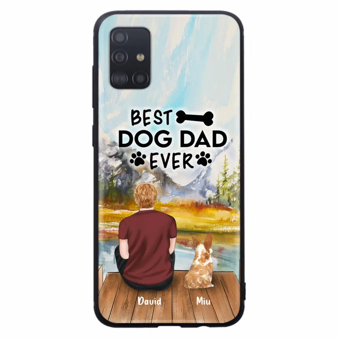 Personalized Dog Dad Phone Case - Up to 4 Dogs - Best Dog Dad Ever