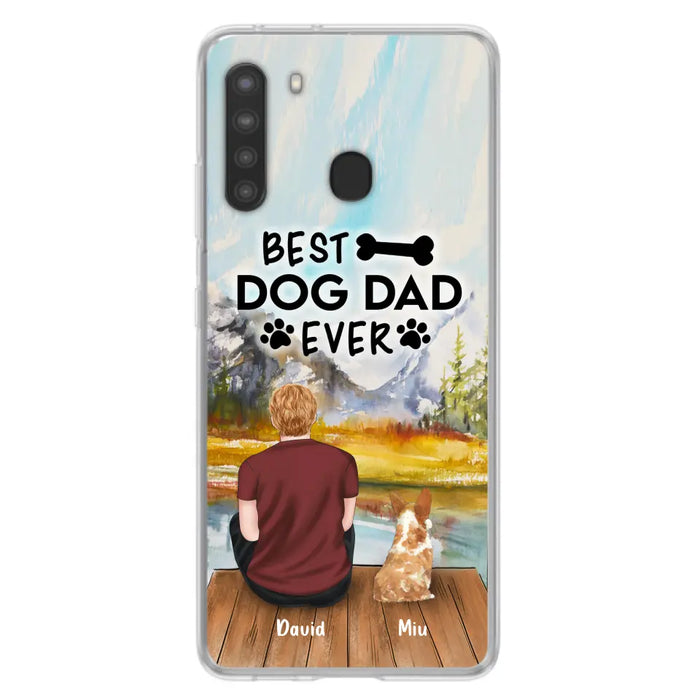 Personalized Dog Dad Phone Case - Up to 4 Dogs - Best Dog Dad Ever