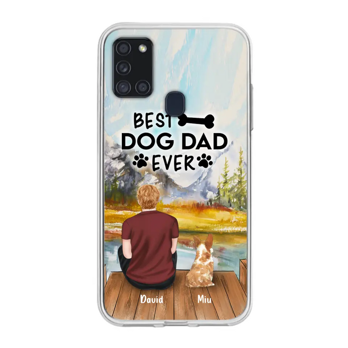 Personalized Dog Dad Phone Case - Up to 4 Dogs - Best Dog Dad Ever