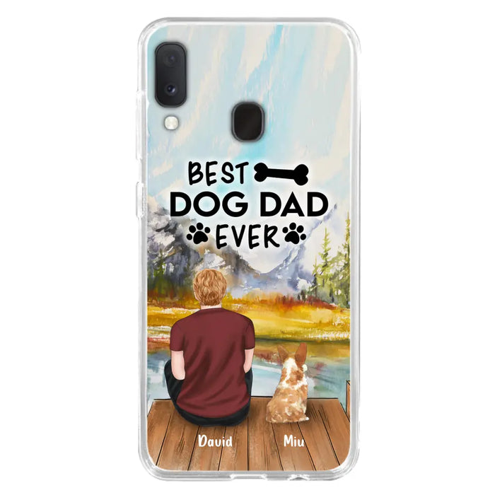 Personalized Dog Dad Phone Case - Up to 4 Dogs - Best Dog Dad Ever