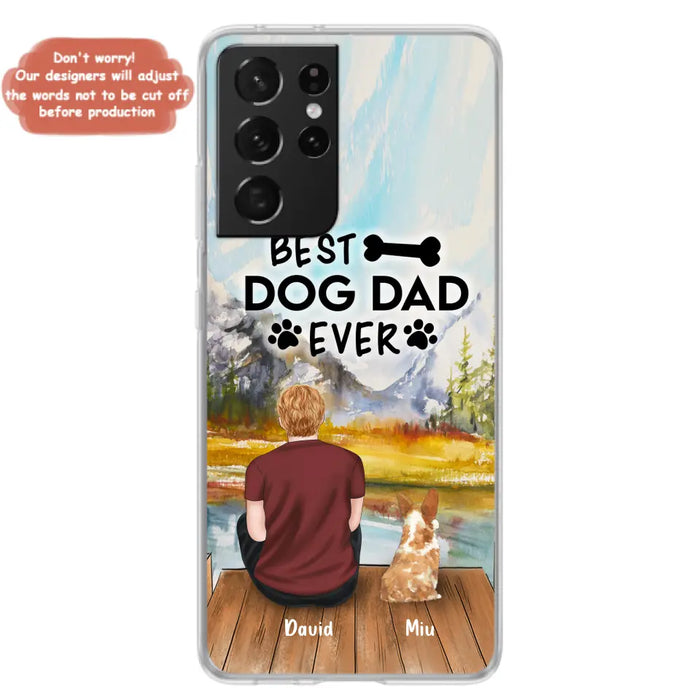 Personalized Dog Dad Phone Case - Up to 4 Dogs - Best Dog Dad Ever