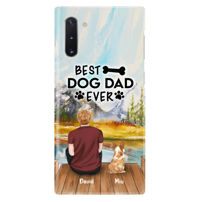 Personalized Dog Dad Phone Case - Up to 4 Dogs - Best Dog Dad Ever