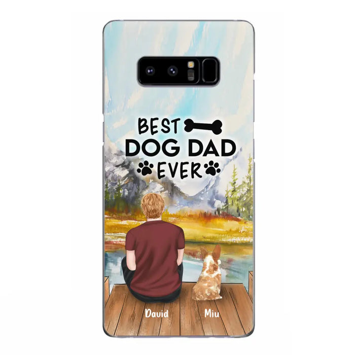 Personalized Dog Dad Phone Case - Up to 4 Dogs - Best Dog Dad Ever