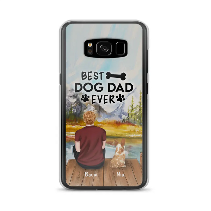 Personalized Dog Dad Phone Case - Up to 4 Dogs - Best Dog Dad Ever