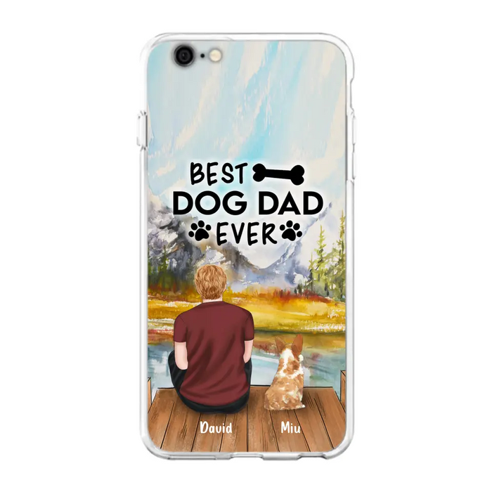 Personalized Dog Dad Phone Case - Up to 4 Dogs - Best Dog Dad Ever