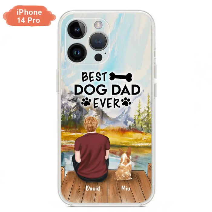 Personalized Dog Dad Phone Case - Up to 4 Dogs - Best Dog Dad Ever