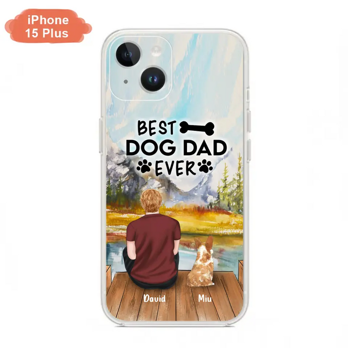 Personalized Dog Dad Phone Case - Up to 4 Dogs - Best Dog Dad Ever