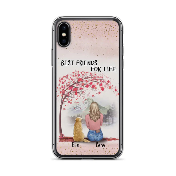 Personalized Pet Mom Phone Case - Mom With Upto 5 Pets - Best Friends For Life