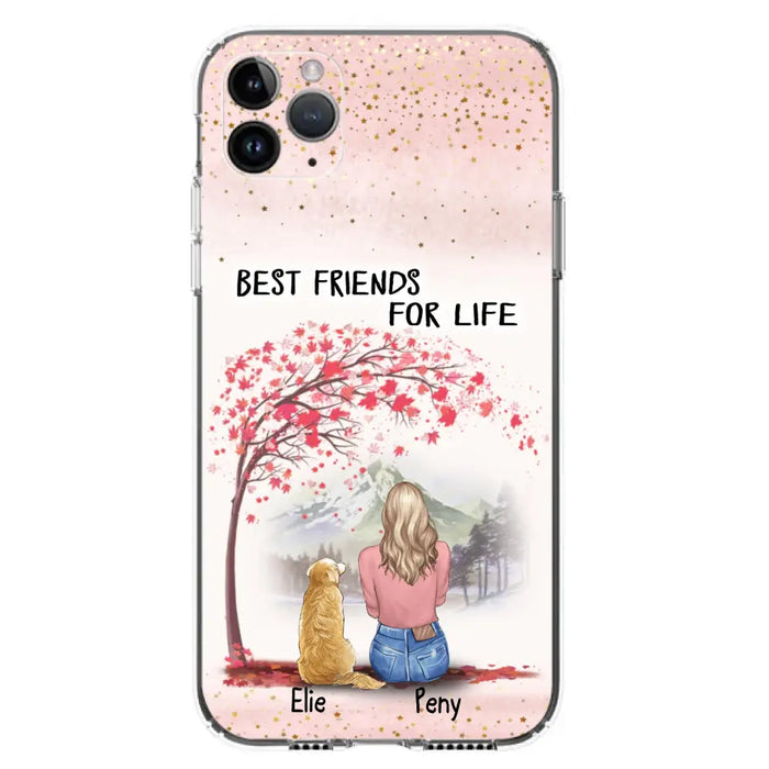 Personalized Pet Mom Phone Case - Mom With Upto 5 Pets - Best Friends For Life