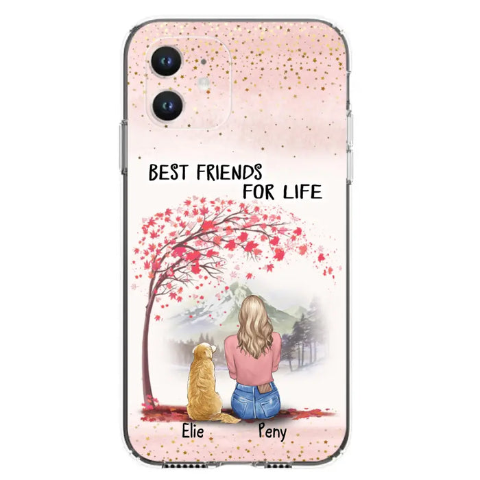 Personalized Pet Mom Phone Case - Mom With Upto 5 Pets - Best Friends For Life