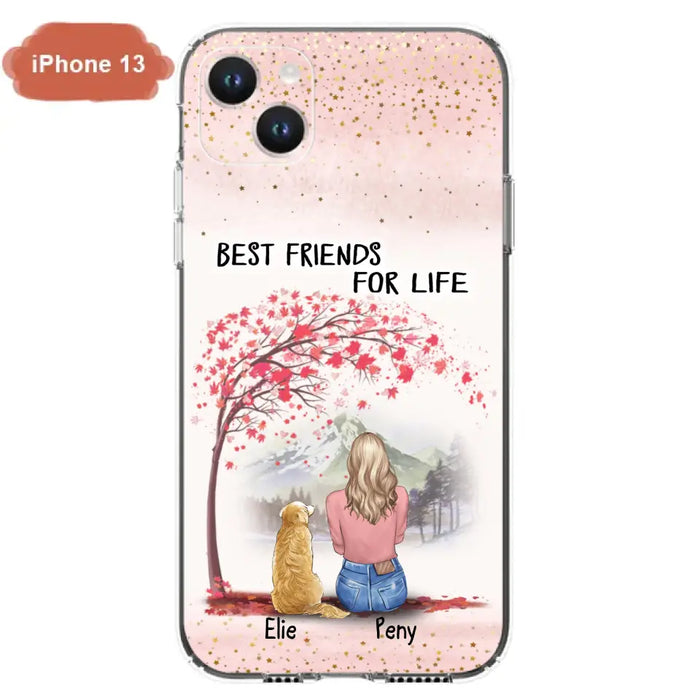 Personalized Pet Mom Phone Case - Mom With Upto 5 Pets - Best Friends For Life