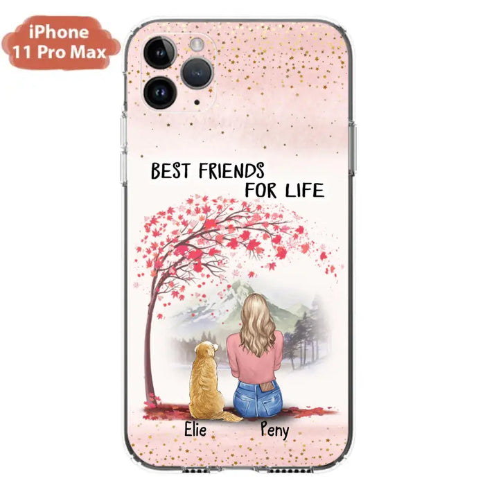 Personalized Pet Mom Phone Case - Mom With Upto 5 Pets - Best Friends For Life