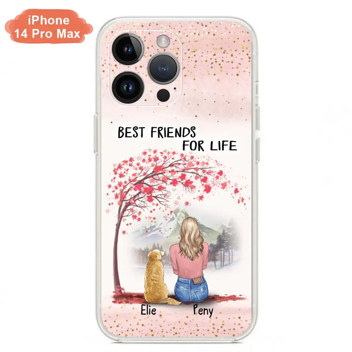 Personalized Pet Mom Phone Case - Mom With Upto 5 Pets - Best Friends For Life