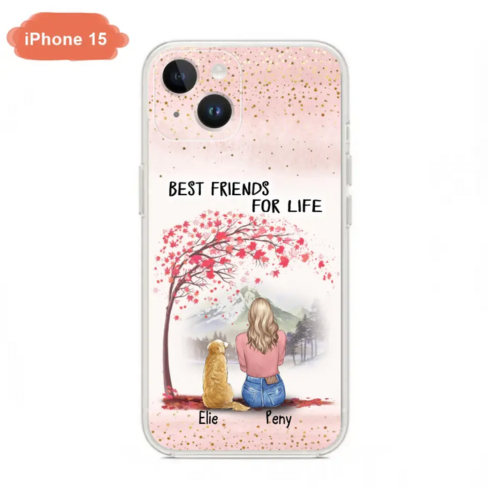 Personalized Pet Mom Phone Case - Mom With Upto 5 Pets - Best Friends For Life