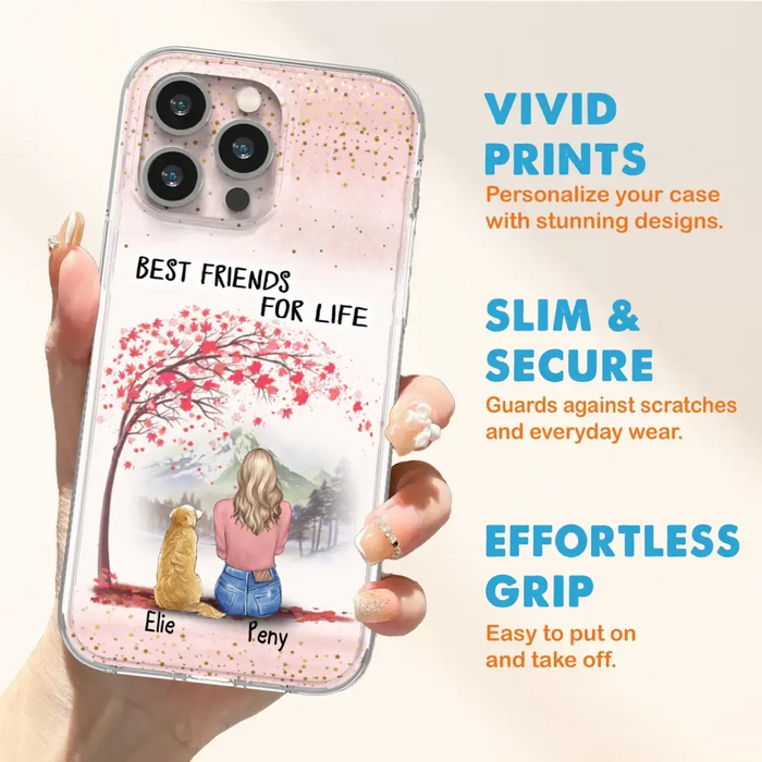 Personalized Pet Mom Phone Case - Mom With Upto 5 Pets - Best Friends For Life