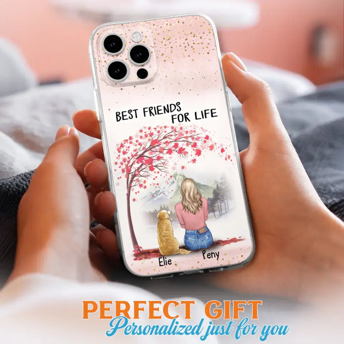 Personalized Pet Mom Phone Case - Mom With Upto 5 Pets - Best Friends For Life