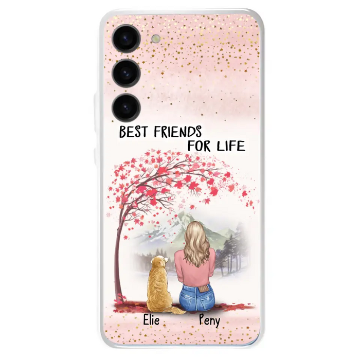 Personalized Pet Mom Phone Case - Mom With Upto 5 Pets - Best Friends For Life