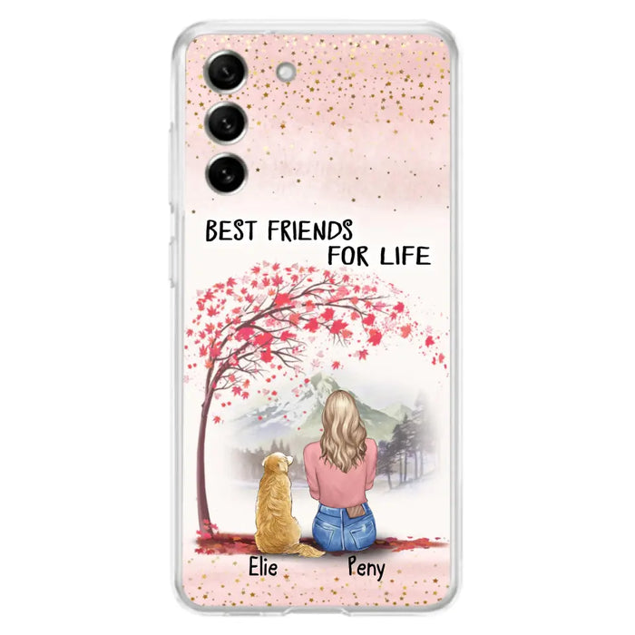 Personalized Pet Mom Phone Case - Mom With Upto 5 Pets - Best Friends For Life