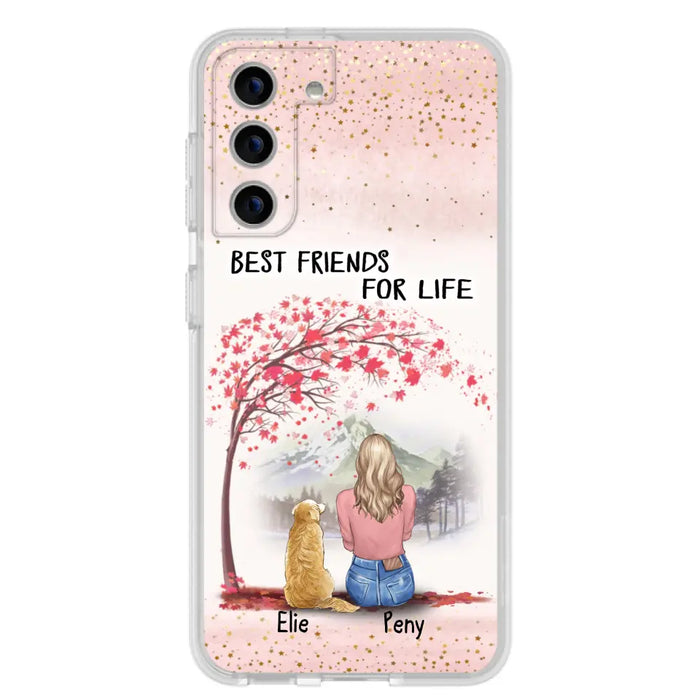 Personalized Pet Mom Phone Case - Mom With Upto 5 Pets - Best Friends For Life