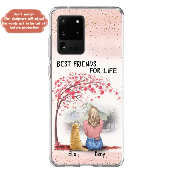 Personalized Pet Mom Phone Case - Mom With Upto 5 Pets - Best Friends For Life