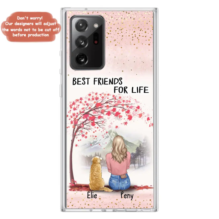 Personalized Pet Mom Phone Case - Mom With Upto 5 Pets - Best Friends For Life