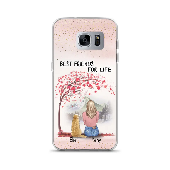 Personalized Pet Mom Phone Case - Mom With Upto 5 Pets - Best Friends For Life