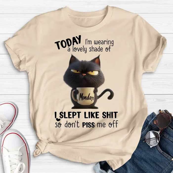 Custom Personalized Grumpy Cat T-shirt/ Long Sleeve/ Sweatshirt/ Hoodie - Gift Idea For Cat Lover/ Mother/ Friend - Today I'm Wearing A Lovely Shade Of