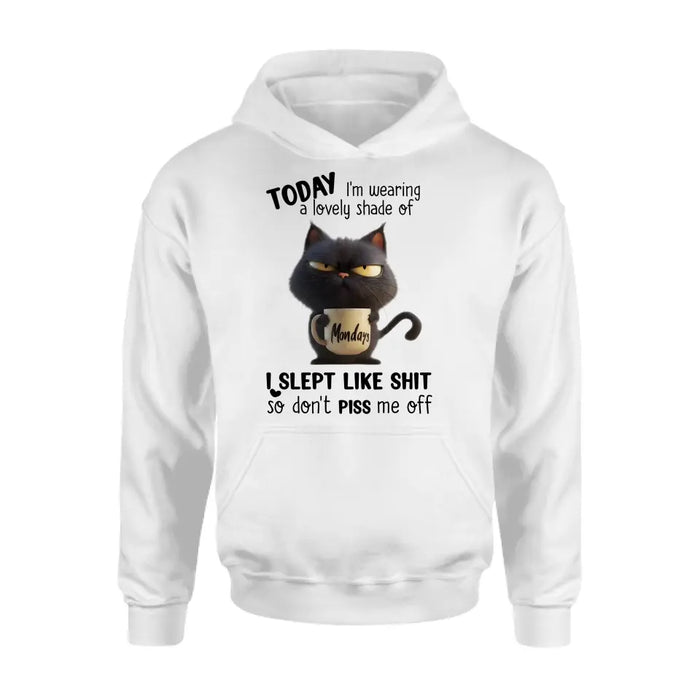 Custom Personalized Grumpy Cat T-shirt/ Long Sleeve/ Sweatshirt/ Hoodie - Gift Idea For Cat Lover/ Mother/ Friend - Today I'm Wearing A Lovely Shade Of