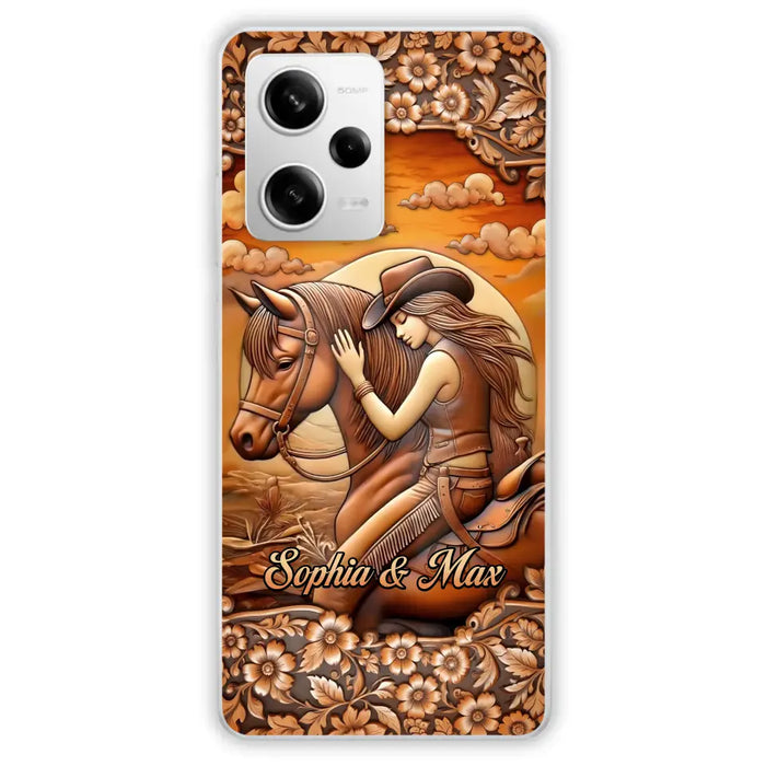 Custom Personalized Horse Girl Phone Case - Gift Idea For Horse Lover - Case For Xiaomi/ Oppo/ Huawei