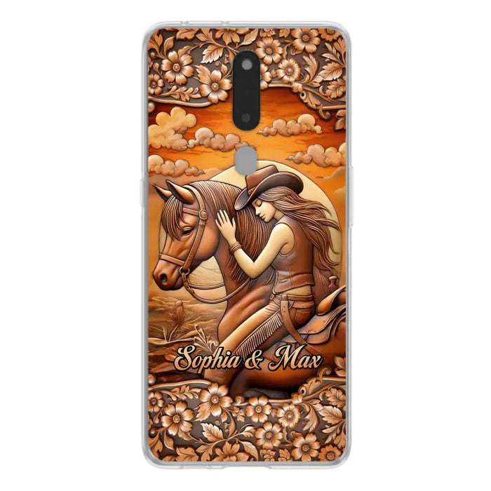 Custom Personalized Horse Girl Phone Case - Gift Idea For Horse Lover - Case For Xiaomi/ Oppo/ Huawei