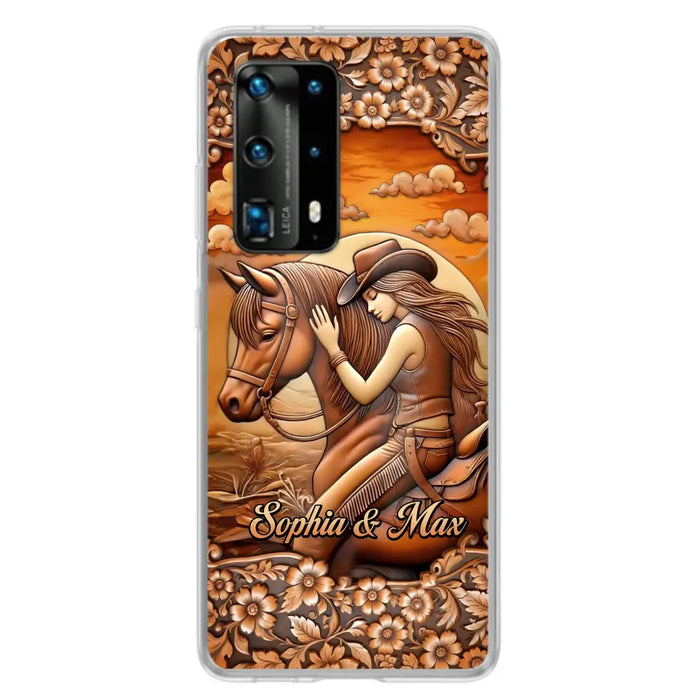 Custom Personalized Horse Girl Phone Case - Gift Idea For Horse Lover - Case For Xiaomi/ Oppo/ Huawei