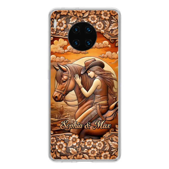 Custom Personalized Horse Girl Phone Case - Gift Idea For Horse Lover - Case For Xiaomi/ Oppo/ Huawei