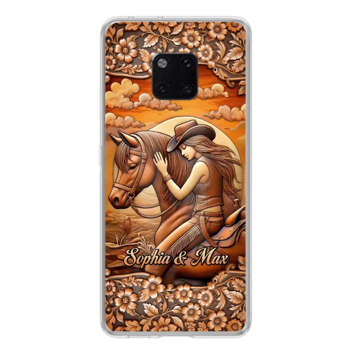 Custom Personalized Horse Girl Phone Case - Gift Idea For Horse Lover - Case For Xiaomi/ Oppo/ Huawei