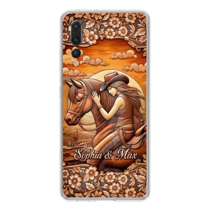 Custom Personalized Horse Girl Phone Case - Gift Idea For Horse Lover - Case For Xiaomi/ Oppo/ Huawei