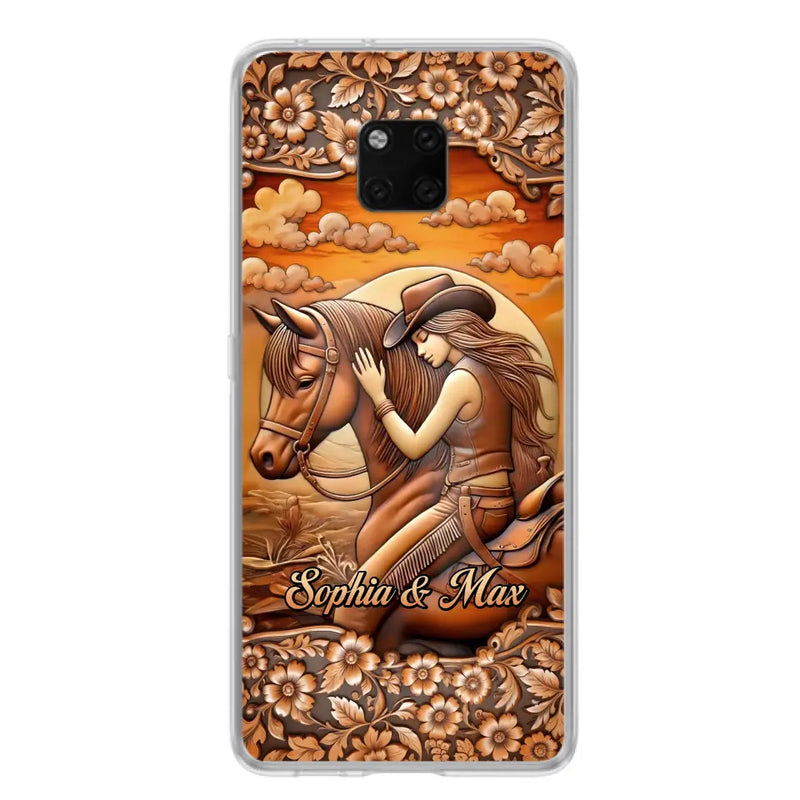 Custom Personalized Horse Girl Phone Case - Gift Idea For Horse Lover - Case For Xiaomi/ Oppo/ Huawei
