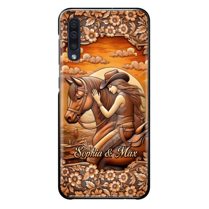 Custom Personalized Horse Girl Phone Case - Gift Idea For Horse Lover - Case For iPhone/ Samsung