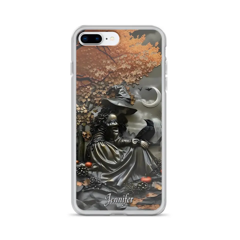 Personalized Witch Phone Case - Halloween/Birthday Gift Idea For Yourself, Women, Witch Lovers - Case For iPhone/Samsung