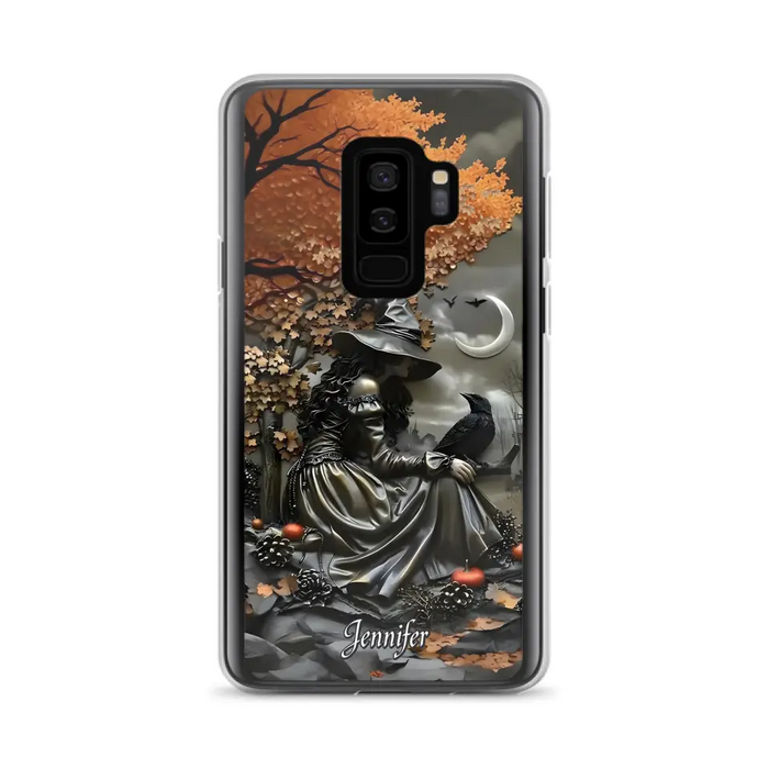 Custom Personalized Witch Phone Case - Halloween/ Birthday Gift Idea For Yourself, Women, Witch Lovers - Case For iPhone/ Samsung