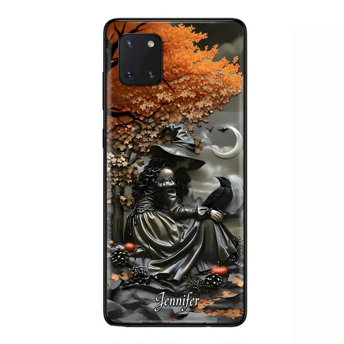 Custom Personalized Witch Phone Case - Halloween/ Birthday Gift Idea For Yourself, Women, Witch Lovers - Case For iPhone/ Samsung