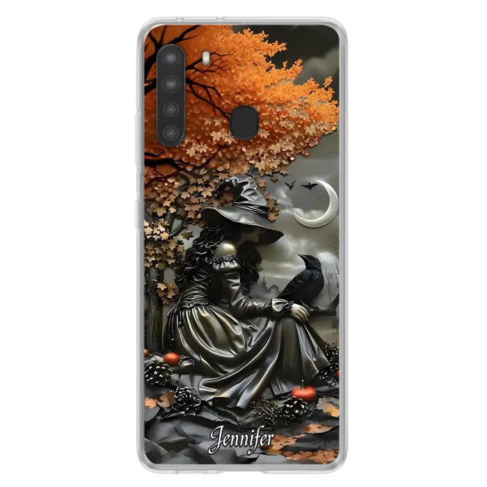 Custom Personalized Witch Phone Case - Halloween/ Birthday Gift Idea For Yourself, Women, Witch Lovers - Case For iPhone/ Samsung