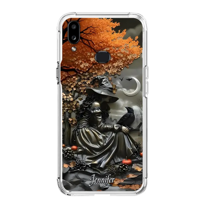 Custom Personalized Witch Phone Case - Halloween/ Birthday Gift Idea For Yourself, Women, Witch Lovers - Case For iPhone/ Samsung