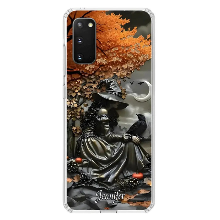 Custom Personalized Witch Phone Case - Halloween/ Birthday Gift Idea For Yourself, Women, Witch Lovers - Case For iPhone/ Samsung