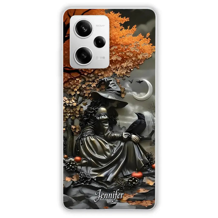 Custom Personalized Witch Phone Case - Halloween/ Birthday Gift Idea For Yourself, Women, Witch Lovers - Case For Xiaomi/ Oppo/ Huawei