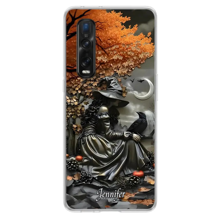 Custom Personalized Witch Phone Case - Halloween/ Birthday Gift Idea For Yourself, Women, Witch Lovers - Case For Xiaomi/ Oppo/ Huawei